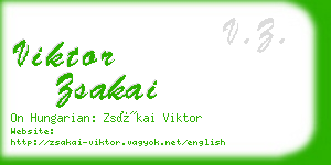 viktor zsakai business card